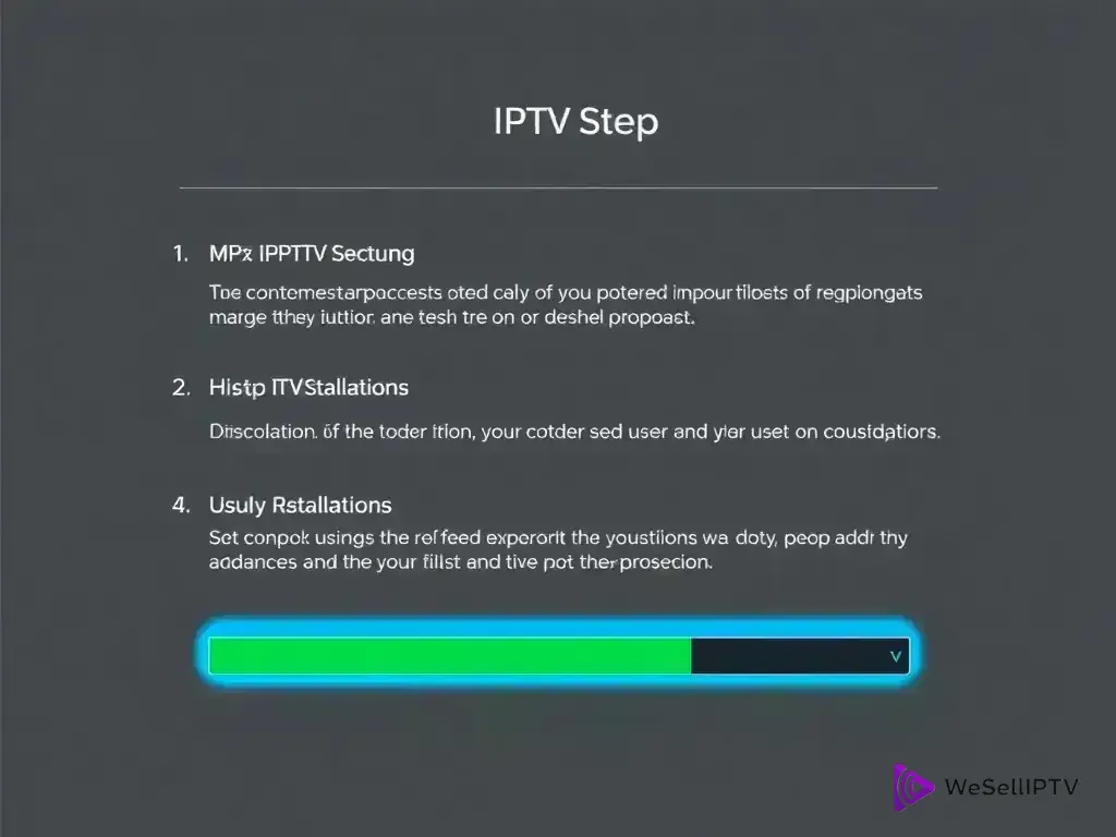 Step-by-step setup process for WeSellIPTV